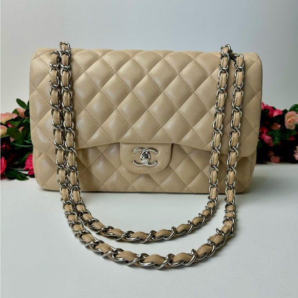 CHANEL JUMBO DOUBLE FLAP CLASSIC BEIGE - Picture 2 of 16